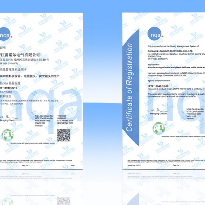 浙江香蕉影视電（diàn）氣有限公（gōng）司成功通過IATF 16949:2016管理體（tǐ）係認證